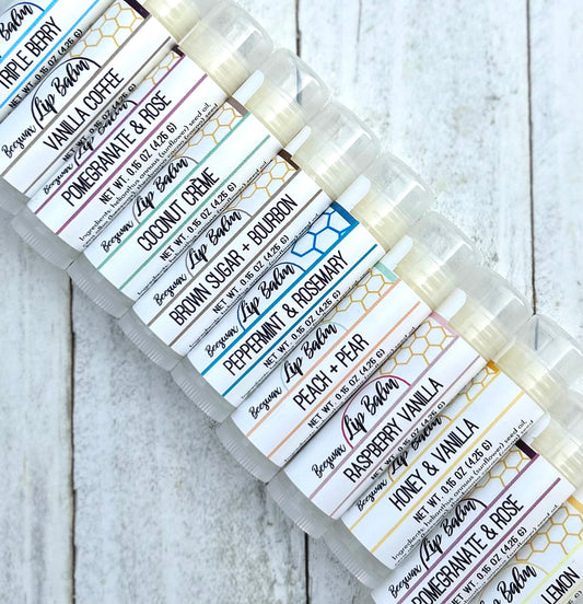 Hand Poured Beeswax Lip Balms